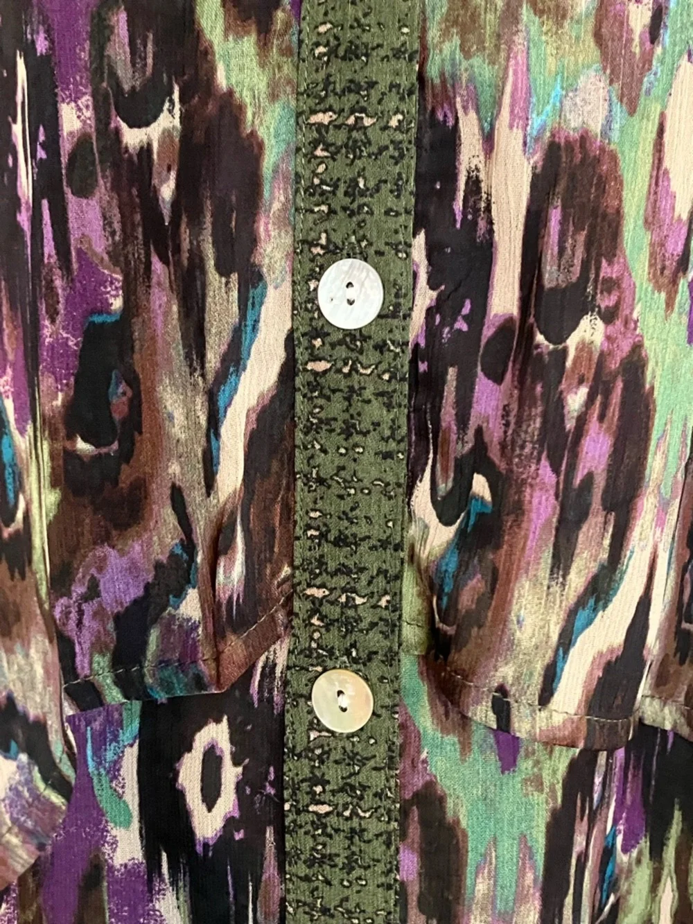 Fig and Flower Anthropology Button Up Top - Picture 2 of 4
